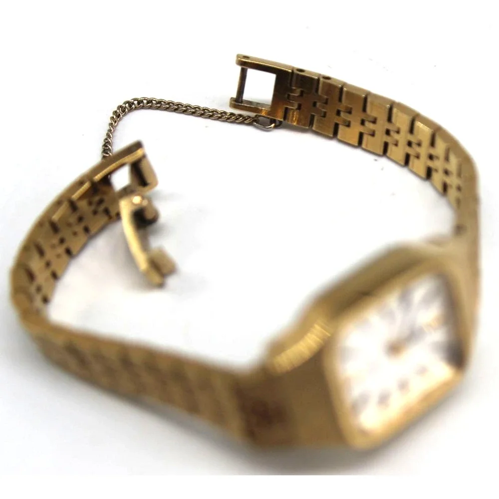 Vintage Seiko Ladies Fashion Watch • Gold Tone • Mechanical Wind Up • 6